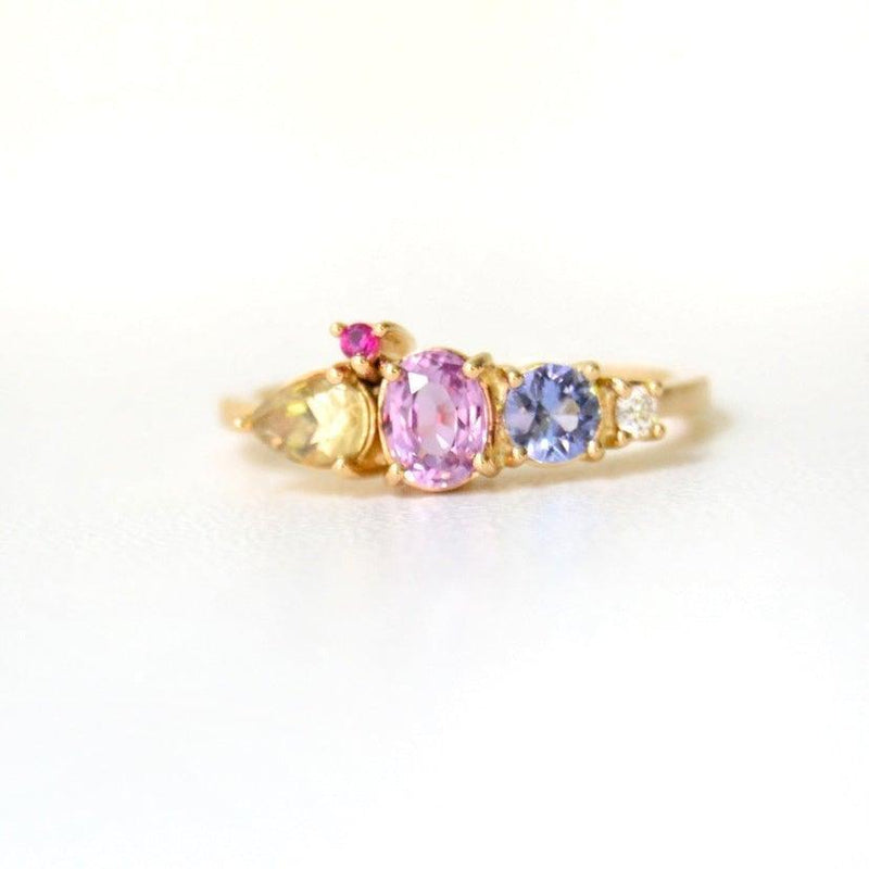 Anpé Atelier Varnaya 18kt Guld Ring m. Safirer - Ringe - 27-Customized2-001