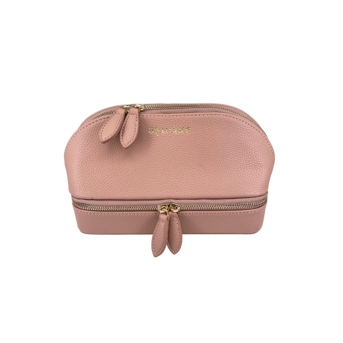 Aqua Dulce Big Rose Jewelery Box, pink jewelery box in leather look with gold details. Model 5032-5032-1
