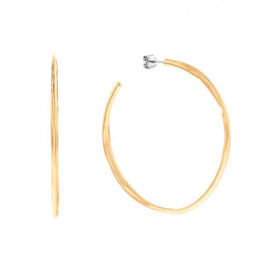 Calvin Klein Molten Pebble Earring creol stål - gold - 35000112 - Øreringe - 35000112