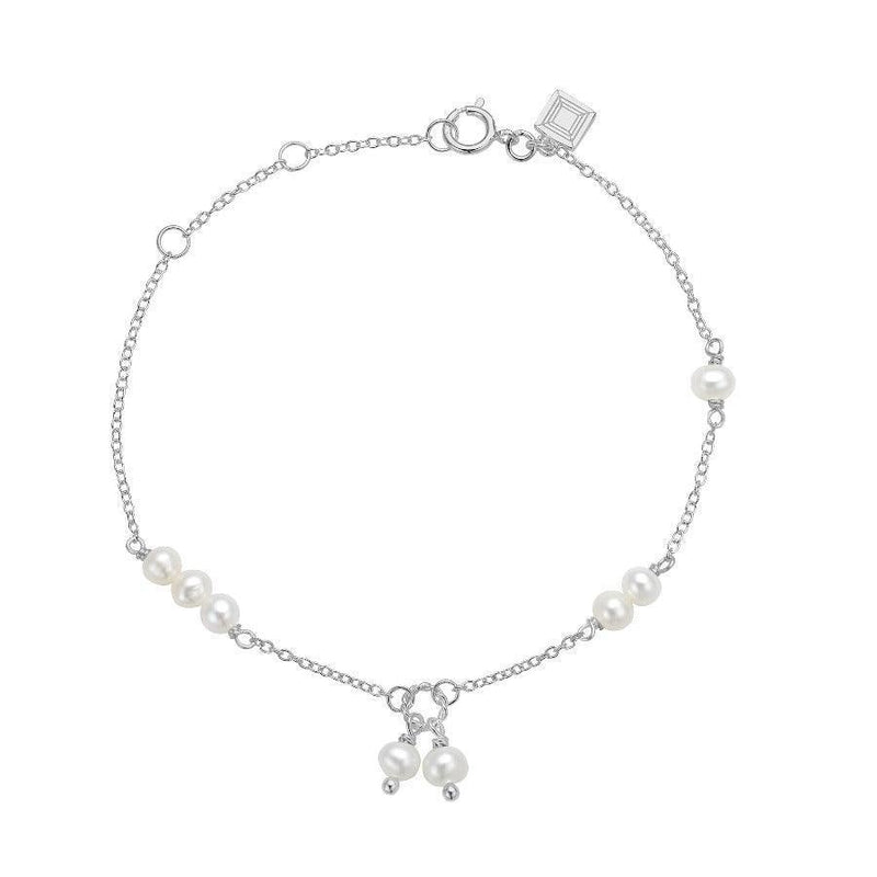 Carré Armbånd Med Perle - SB4364BI - Armbånd - SB4364BI