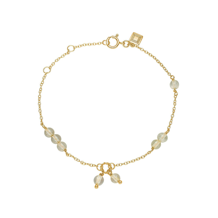 carre-bracelet-with-rutile-quartz with your round rutile quartz beads on a slim gold chain, Model FB4364GTR-FB4364GTR-1