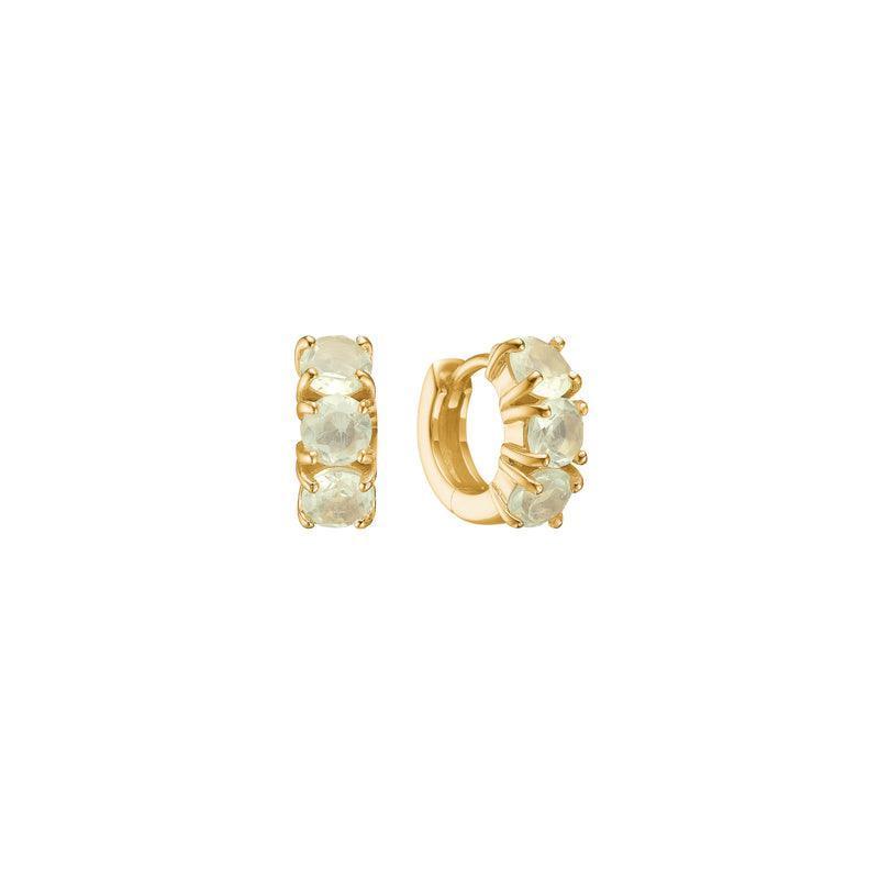 carre-hoops-with-lemon-quartz shows a set of gold-plated hoops with bright lemon quartz stones, Model FH4373LQ-FH4373LQ-1