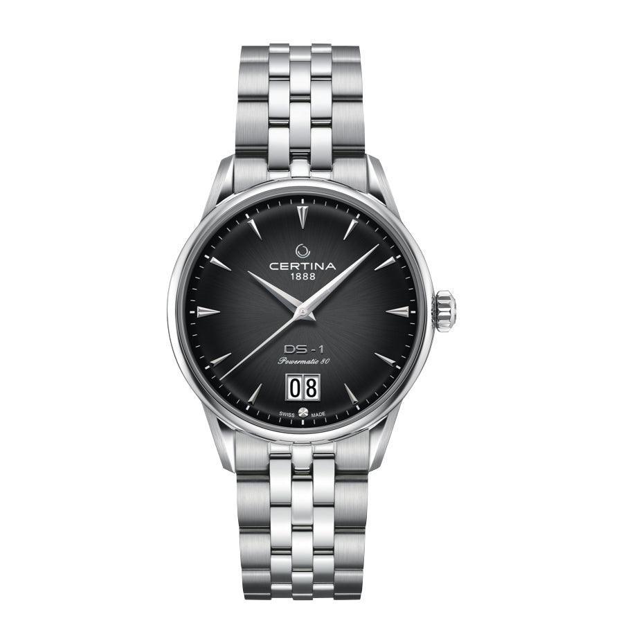 Certina DS-1 Big Date Powermatic 80 herreur - Sort Urskive - Herreur - C0294261105100
