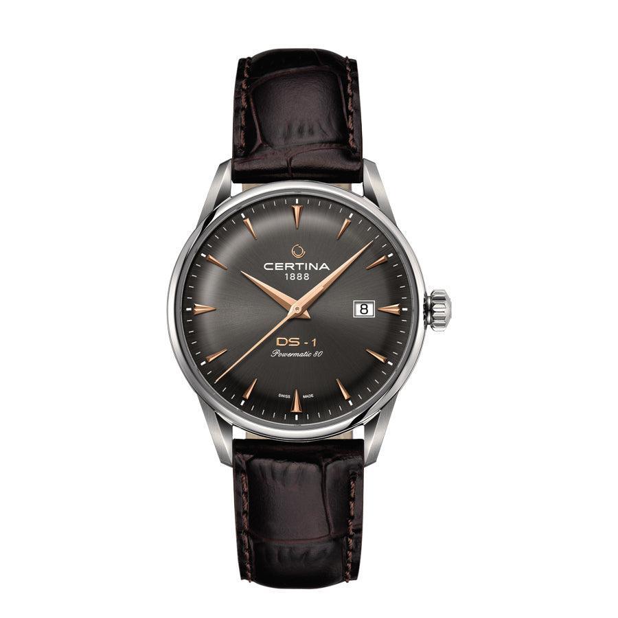 Certina DS-1 Powermatic 80 Herreur - Atracitgrå Urskive - Herreur - C0298071608101