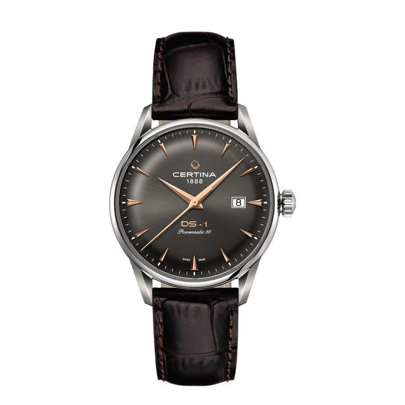 Certina DS-1 Powermatic 80 Herreur - Atracitgrå Urskive - Herreur - C0298071608101