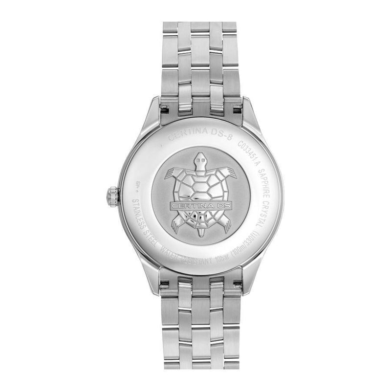 Certina DS-8 Herreur - Stållænke m. Sort Urskive - Herreur - C0334511105100