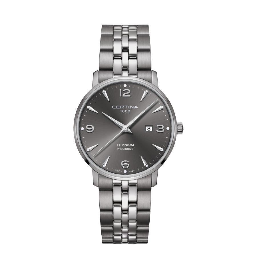 Certina DS Caimano Titanium Herreur - Grå Urskive - Herreur - C0354104408700