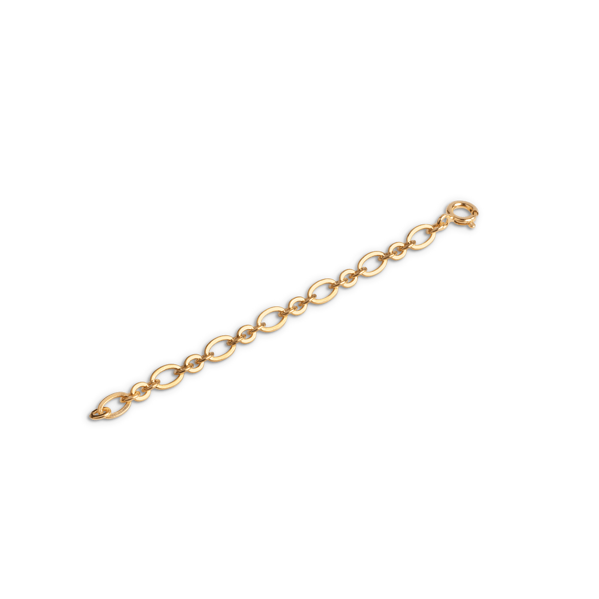 Enamel Anklet Extender, gold-plated ankle chain extender in shiny gold finish. Model B101G-B101G-1