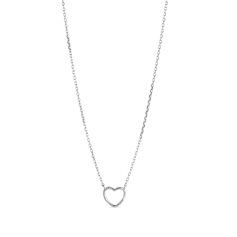 Enamel Organic Heart Halskæde - N102SM - Halskæde - N102SM