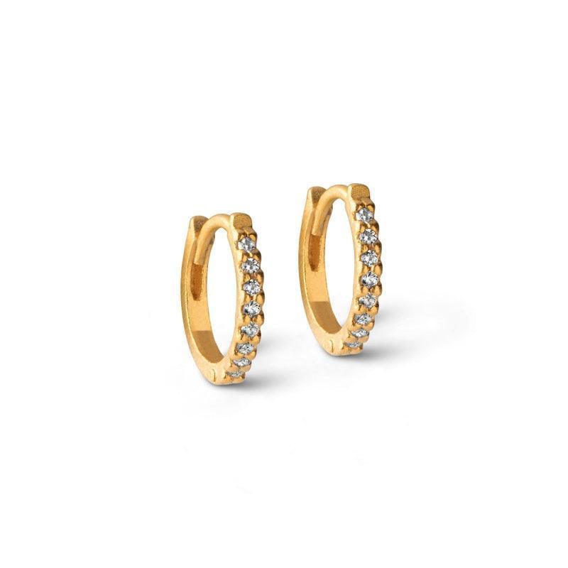 Enamel Petite Flora Hoops 8mm - E174GM - Øreringe - E174GM