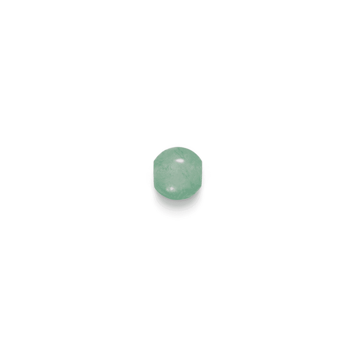 Inner Peace Aventurine Pearl Adventure shows a round, light green aventurine pearl on a white background. Model c124g121-1.