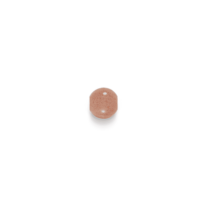 Inner Peace Blush Manesten pearl in pink, faceted and smooth surface. Model c124g115-1.