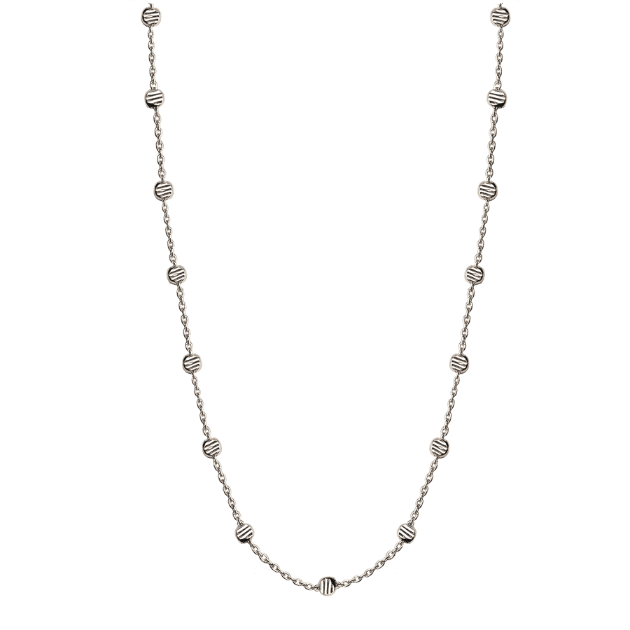 Jeberg Jewellery Beads Necklace sølv - 4575-42-S - Halskæde - 4575-42-S