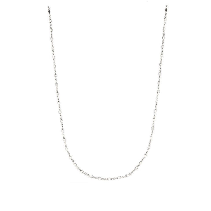 Jeberg Jewelery Celine necklace, simple silver chain with small links in classic design. Model 44010-42-S