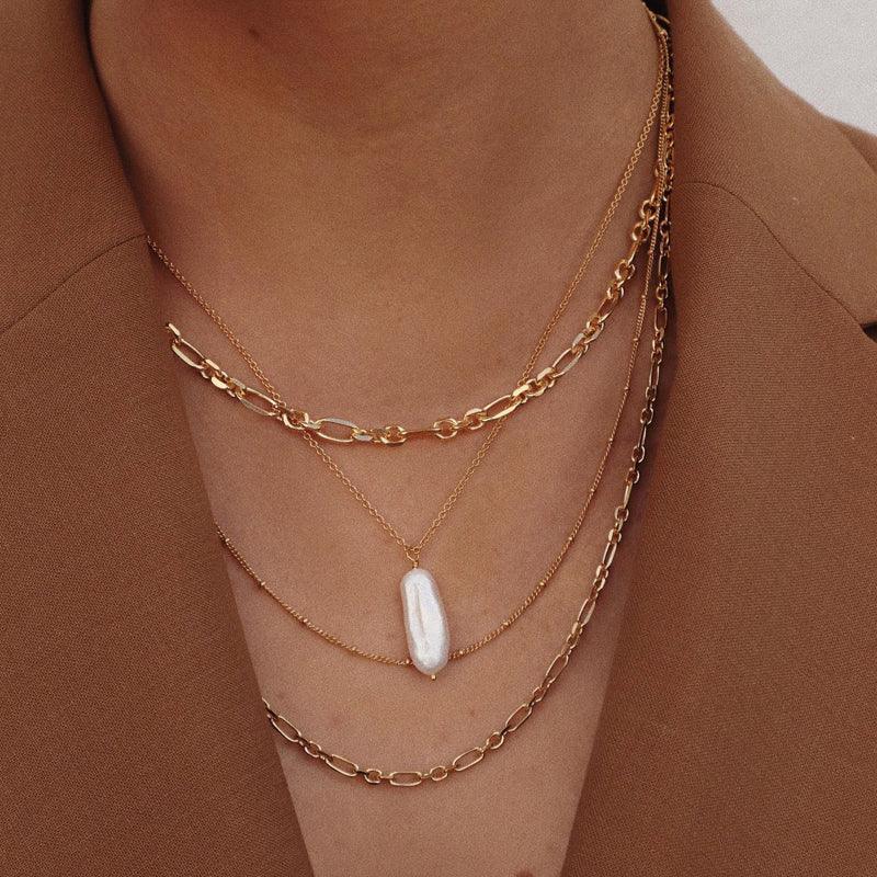 Jeberg Jewellery FILLIPA Halskæde Forgyldt - Halskæde - 4522-42-Gold