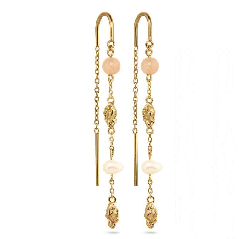 Jeberg Jewellery I AM GOLD Kæde Ørering Forgyldt - 51000-Gold - Øreringe - 51000-Gold