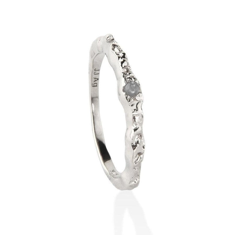 Jeberg Jewellery I Am Gold Petite Ring sølv med Månesten - 60662 - Ringe - 60662-001