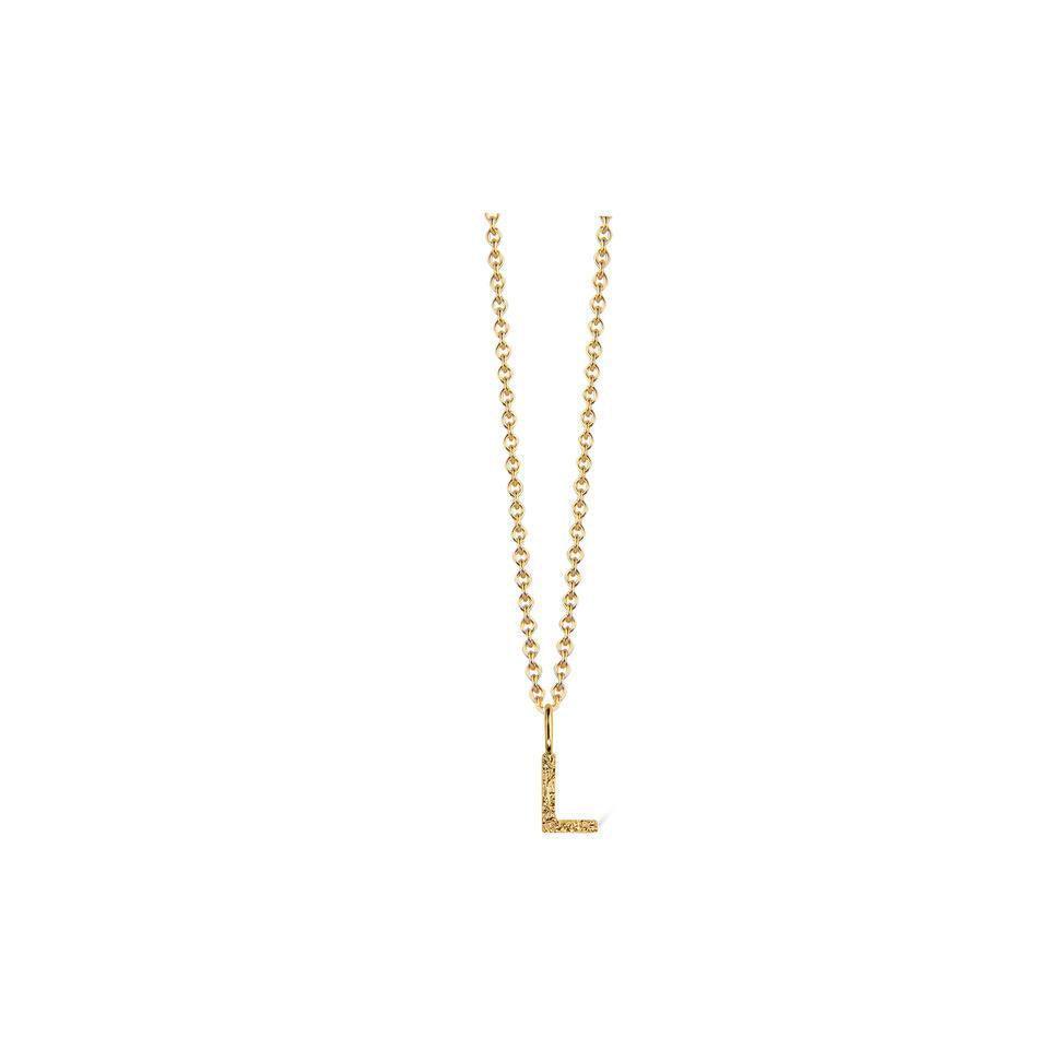 Jeberg Jewellery I Am Me Bogstav sølvforgyldt - 42000 - Halskæde - 42000-012