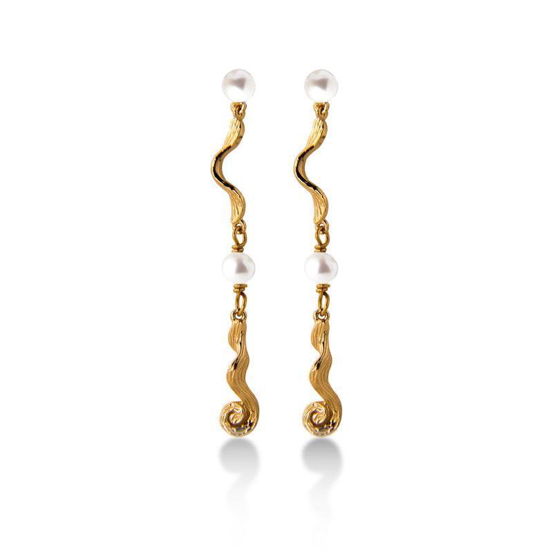 Jeberg Jewellery Ocean Pearl Forgyldt Ørering - 51720 - Øreringe - 51720