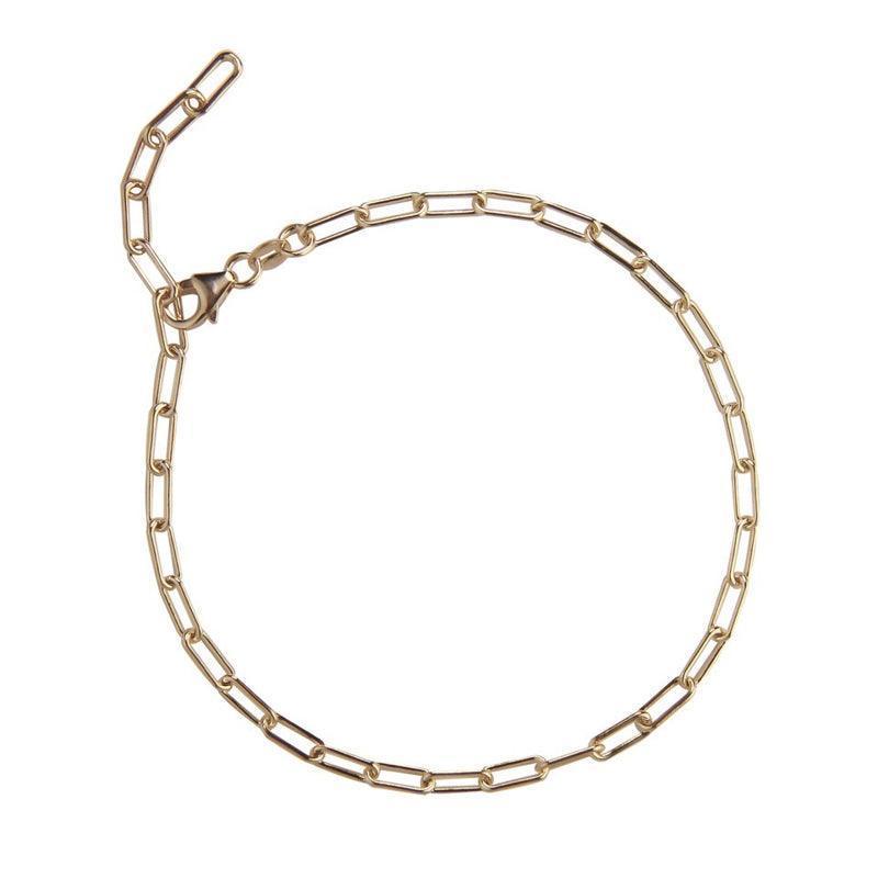 Jeberg Jewellery Sophia Sølv Forgyldt Ankelkæde - 4550-G - Ankelkæder - 4550-G