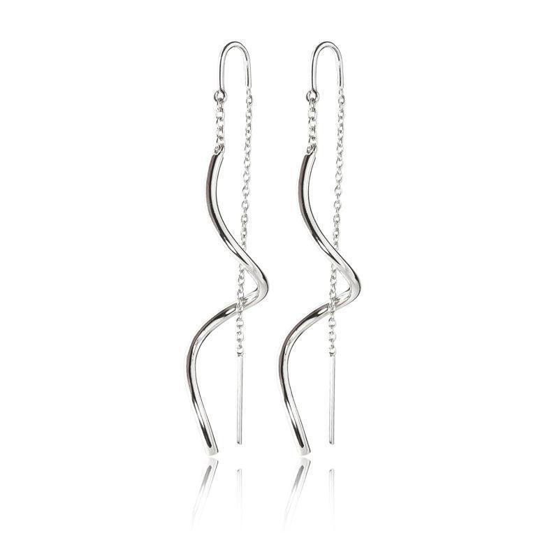 Jeberg Jewellery TWIRL Kæde Øringe - 5647 - Øreringe - 5647