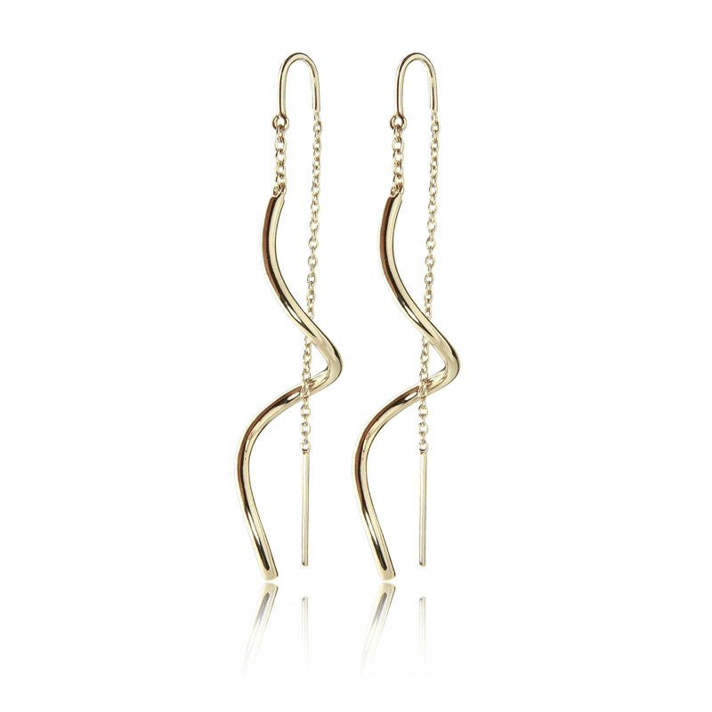Jeberg Jewellery TWIRL Ørering Forgyldt - 5645 - Øreringe - 5645