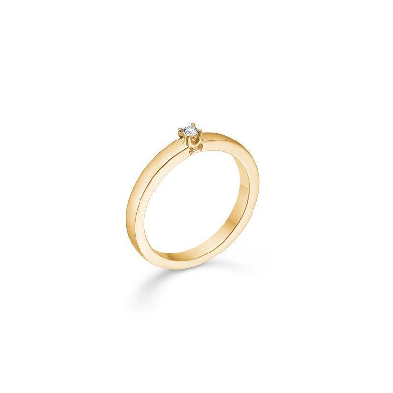 Mads Z 14 kt. Crown Alliancering Diamant 0,04 ct. - Ringe - 1541841-001