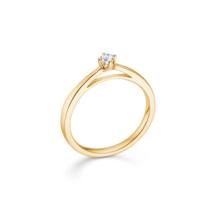 Mads Z 14 kt. Crown Diamant Ring 0.09 ct. - Ringe - 1541609-001