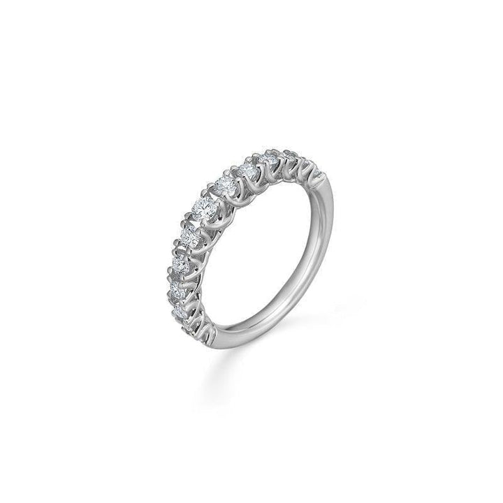 Mads Z 14 kt Crown Princess Ring white gold 0.50 ct with diamonds in an elegant setting, Model 1641950-001.