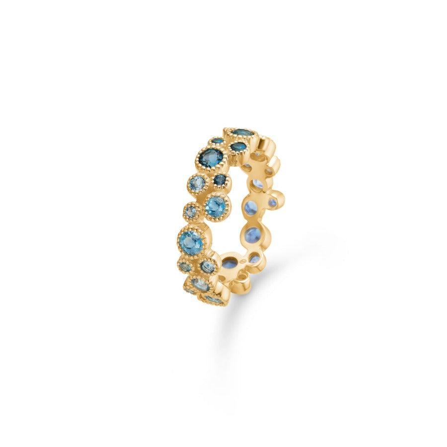 Mads Z 14 kt Luxury Rainbow Blue Ring - 1544064 - Ringe - 1544064-001