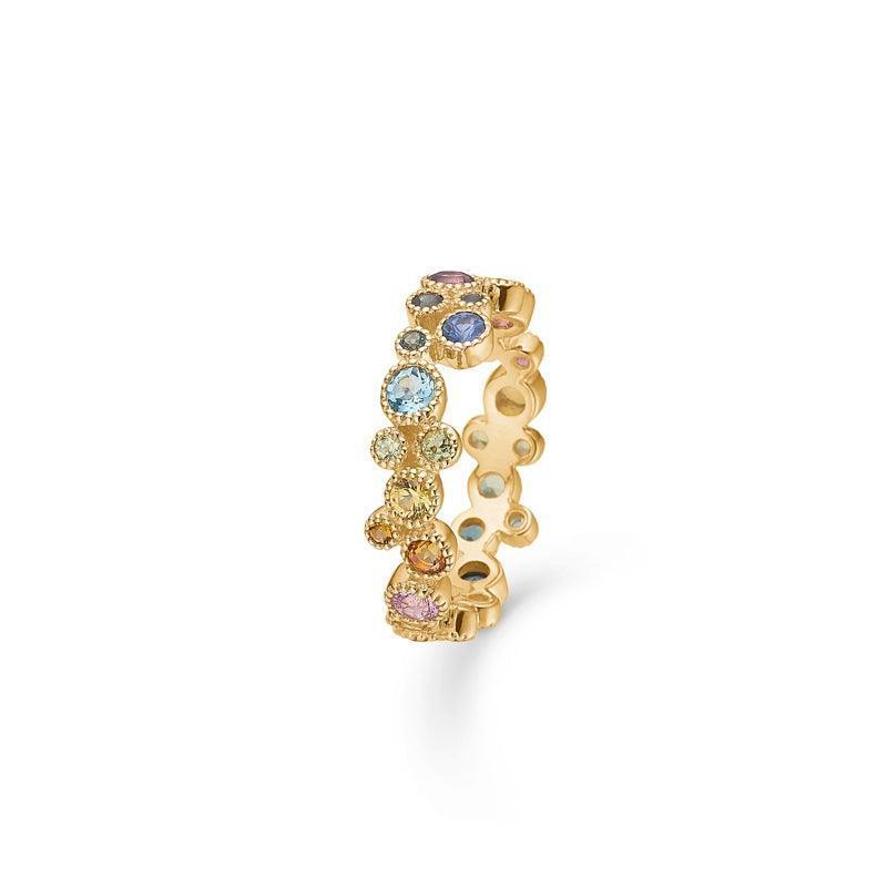 Mads Z 14 kt. Luxury Rainbow ring med ægte sten - Ringe - 1544062-001