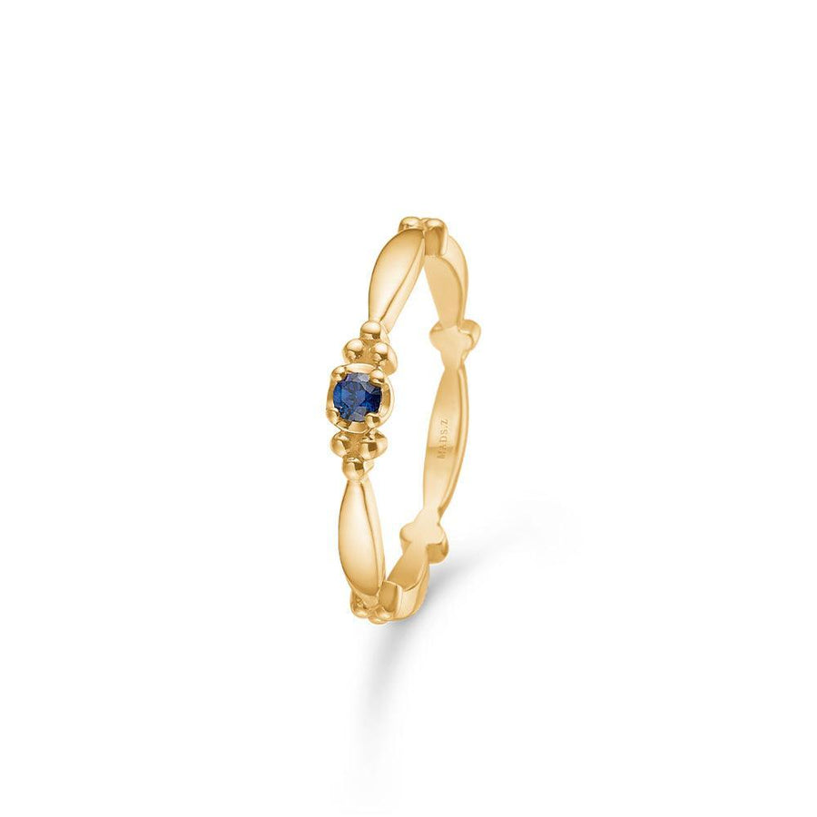Mads Z 14 kt. Poetry XO Ring Med Safir - Ringe - 1544081-001