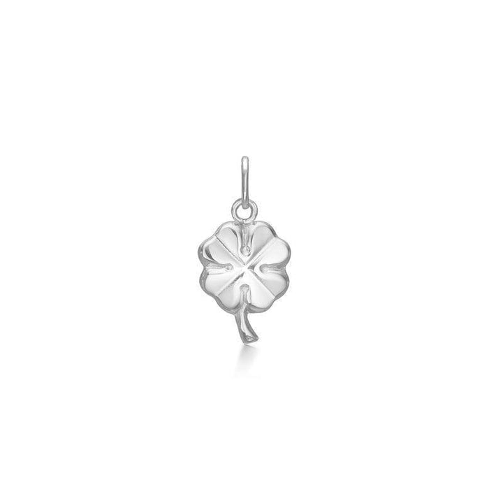Mads Z Four-leaf clover in silver, pendant shaped like a four-leaf clover in shiny silver with a ring. Model 8130544.