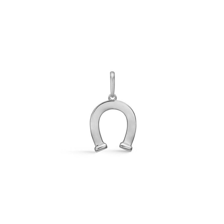 Mads Z silver pendant horseshoe, elegant hanging in shiny silver, minimalist style. Model 8130551-1