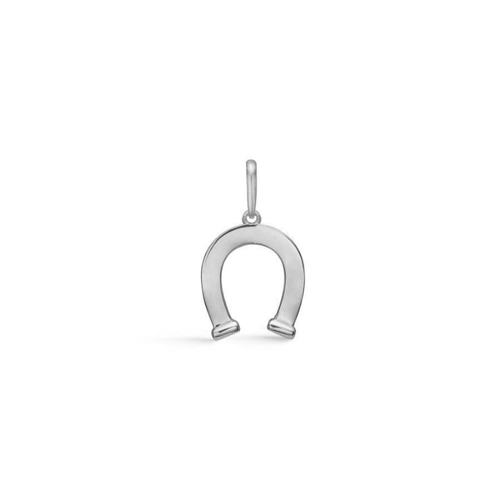 Mads Z silver pendant horseshoe, elegant hanging in shiny silver, minimalist style. Model 8130551-1