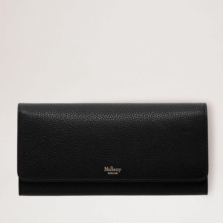 Mulberry Continental Wallet in black leather, classic and elegant design. Model RL4440205A100.