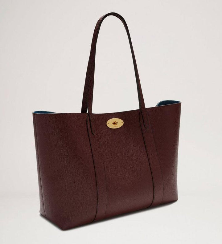 Mulberry Bag Bayswater Tote Burgundy in smooth leather with gold-colored buckle, Model HH4589/205K536