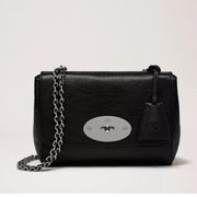 Mulberry Bag - Lily Black Glossy Goat