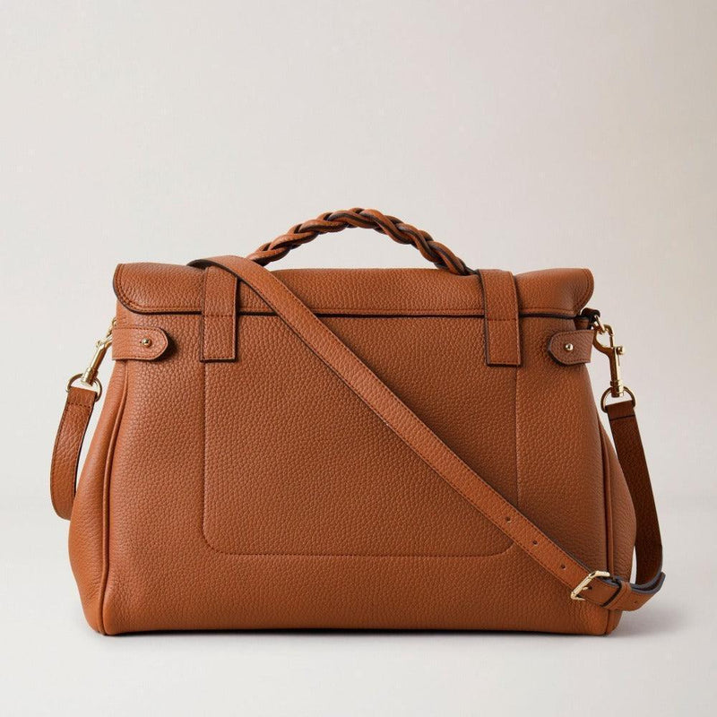 Mulberry Taske - Oversized Alexa Heavy Grain Chestnut - Alexa Taske - HH6884/736G653