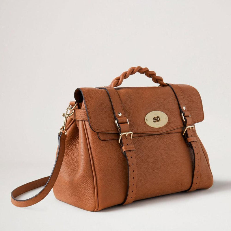 Mulberry Taske - Oversized Alexa Heavy Grain Chestnut - Alexa Taske - HH6884/736G653