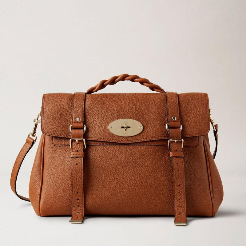 Mulberry Taske - Oversized Alexa Heavy Grain Chestnut - Alexa Taske - HH6884/736G653