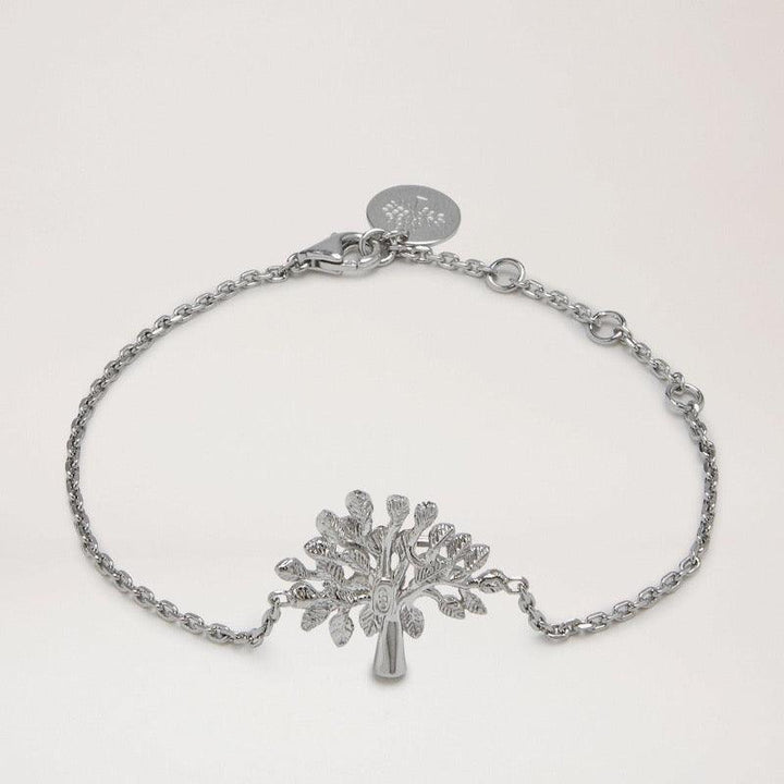 Mulberry Tree Bracelet – silver bracelet with tree motif in glossy finish, adjustable chain. Model QB2266000D130