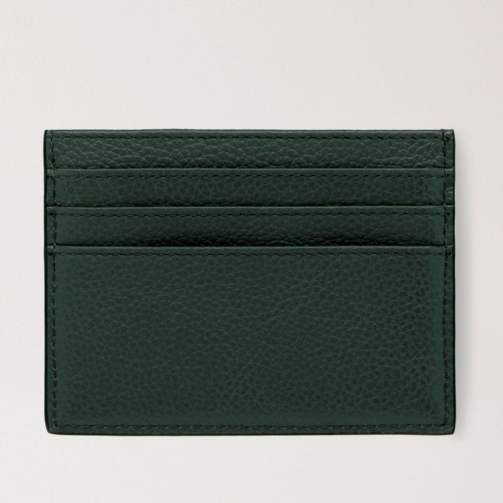 Mulberry Zipped Credit Card Slip, elegant dark green leather cardholder. Model RL6466205Q633.
