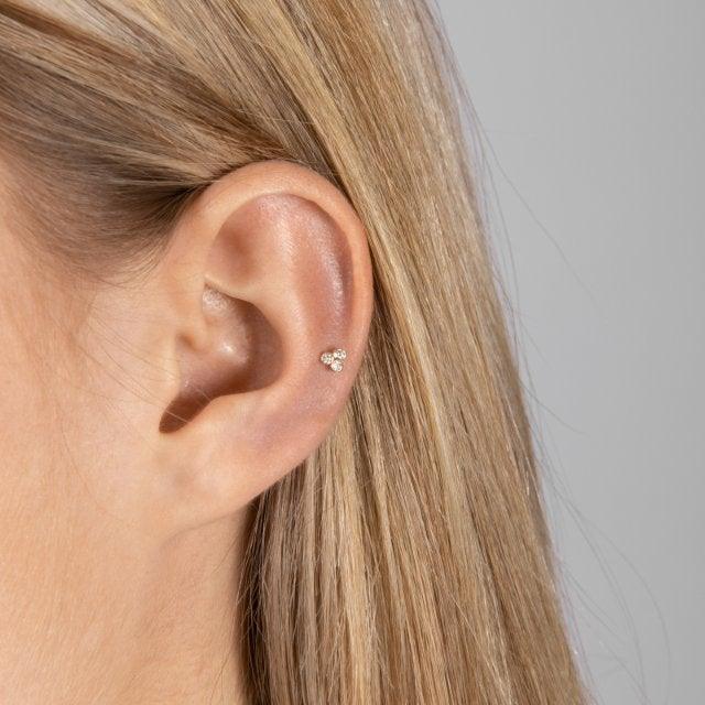 Nordahl 14kt Guld Piercing 0.04ct - Øreringe - 314007BR5