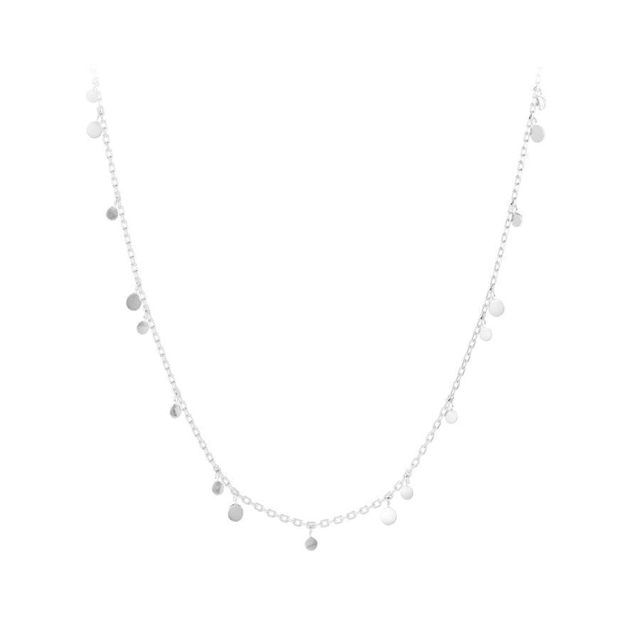 Pernille Corydon Glow Necklace with small round pendants in silver, simple and elegant. Model N-018-S