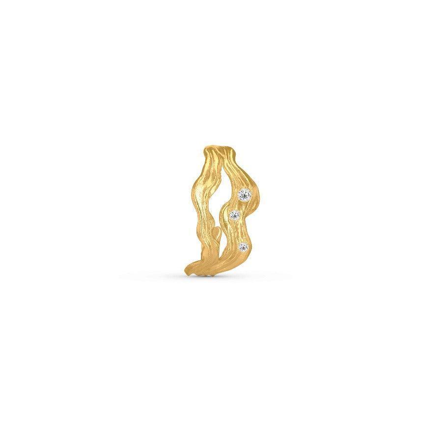 Polar Jewelry Cosmos Forgyldt Hoop Single - Øreringe - COS-HP-GD-WZ-00403