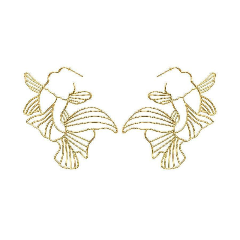 Polar Jewelry Forgyldt Koi Hoops - Øreringe - KOI-HP-GD-00101