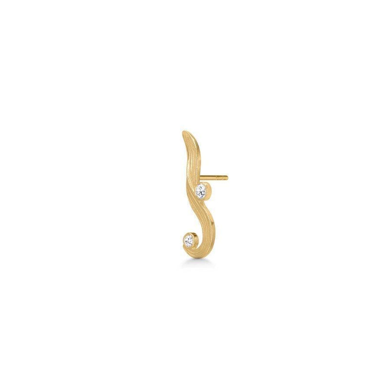 Polar Jewelry The Darning Needle Forgyldt Ørering Left - Øreringe - DAN-ST-L-GD-WZ-00331