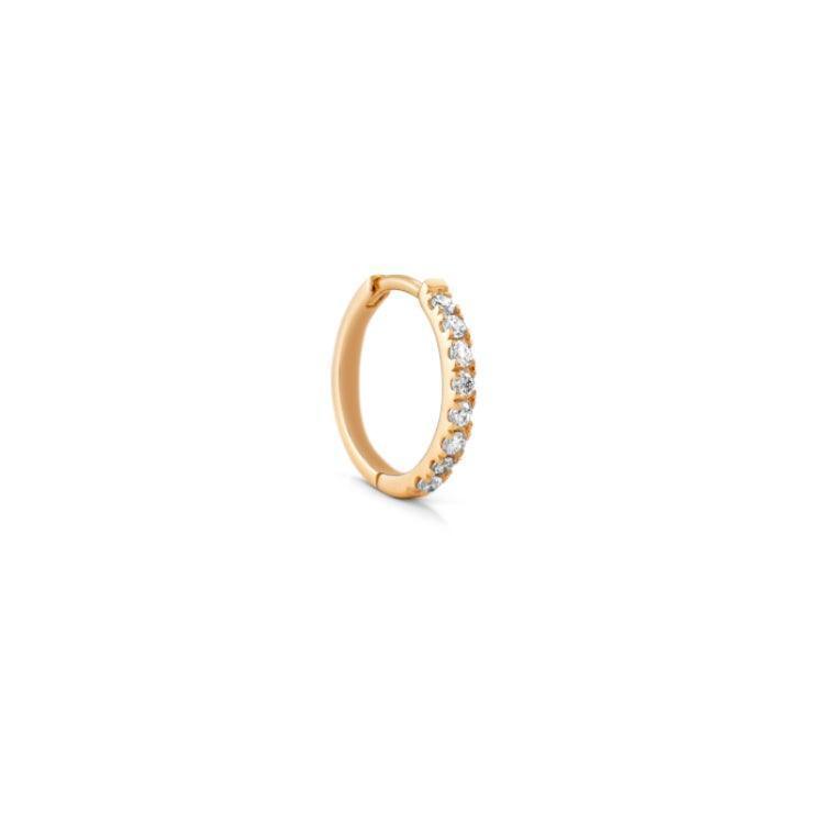 Ro Copenhagen 18kt Rock Classic 10mm Diamant Creol - Øreringe - 119248