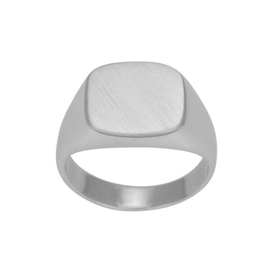 Son of Noa herre ring i mat sølv, klassisk forside, model 125105.